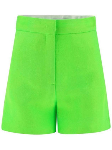 Women's High Waist Shorts Green - MSGM - BALAAN 1