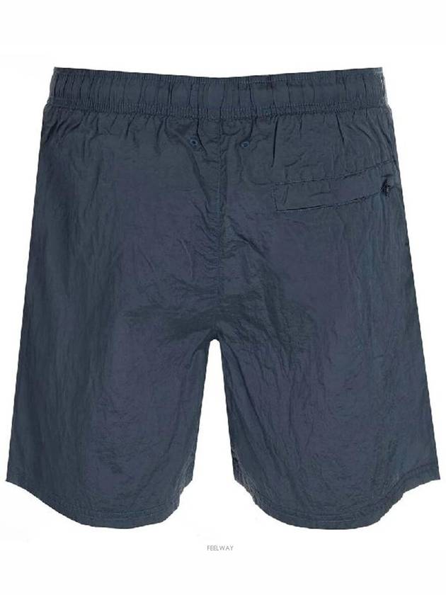 Men's Logo Patch Nylon Swim Shorts Blue - STONE ISLAND - BALAAN 4