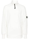 CP Company Diagonal Raised Fleece Polo Sweatshirt 17CMSS027A 005086W 103 - CP COMPANY - BALAAN 3