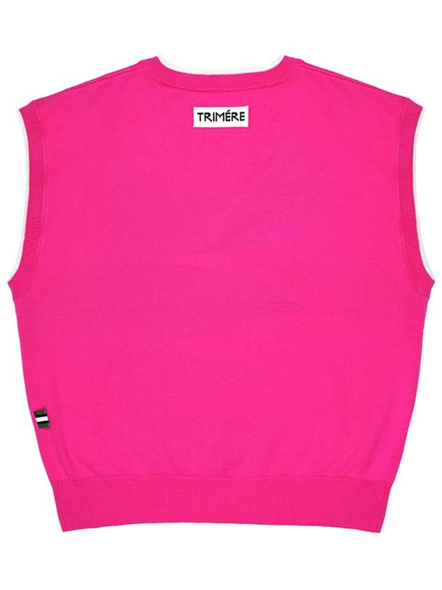 Spell point knit vest PINK TMFVN20103 - TRIMERE - BALAAN 3