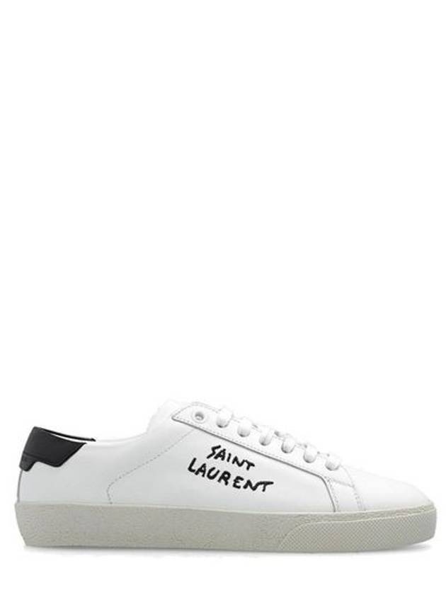 Court Classic Black Tab Low Top Sneakers White - SAINT LAURENT - BALAAN 2