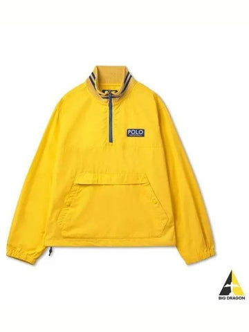 Poplin pullover jacket yellow - POLO RALPH LAUREN - BALAAN 1