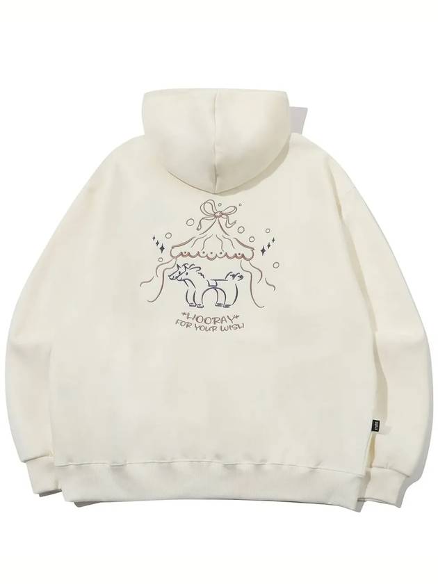 Harvey Horse Embroidered Hoodie Cream - CPGN STUDIO - BALAAN 4