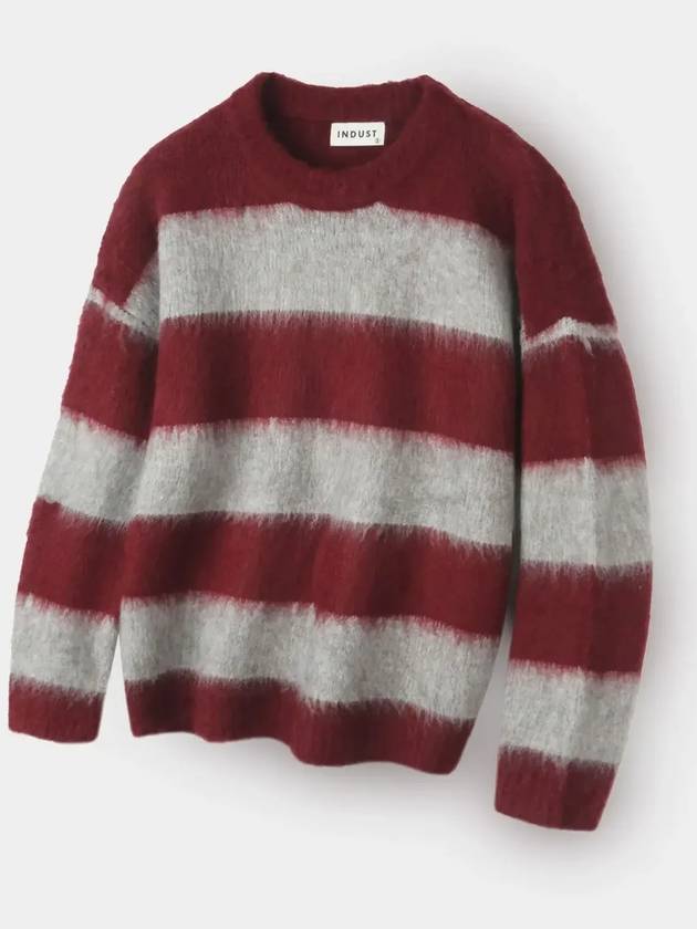 Wool brush striped knit gray - INDUST - BALAAN 3