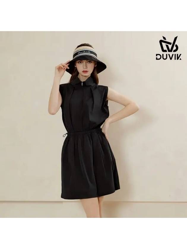 half zip-up pin tuck banding dress DE2WWO841BK - DUVIK - BALAAN 6