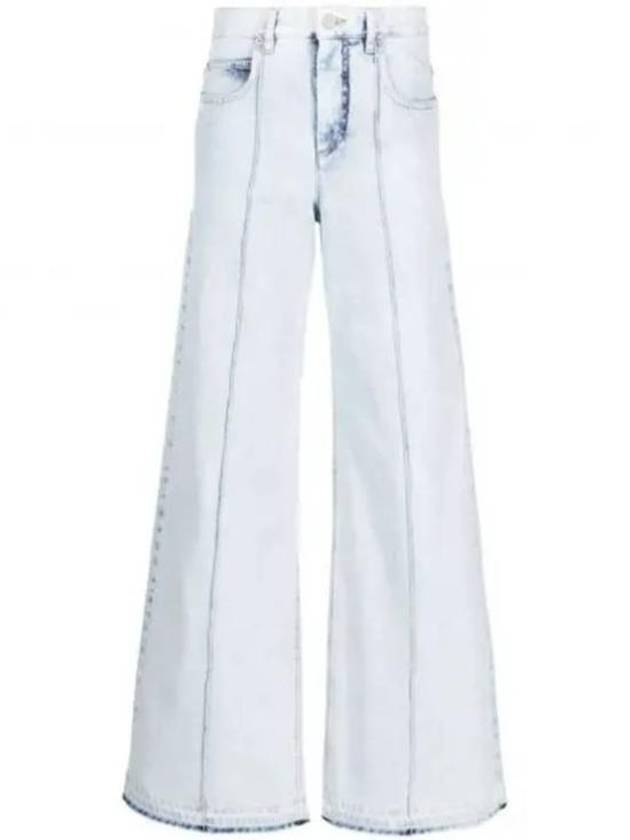 Noldy Denim Wide Jeans Light Blue - ISABEL MARANT - BALAAN 2