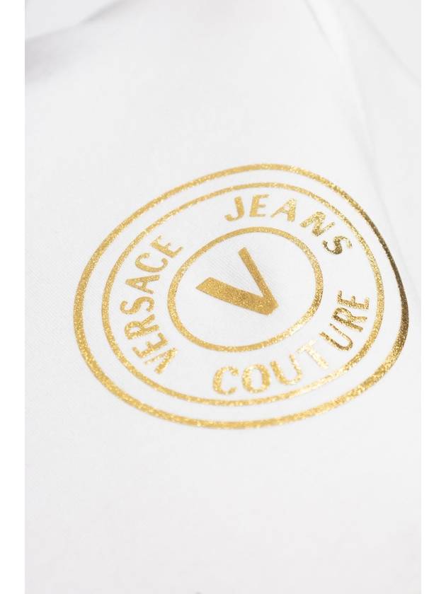 Versace Jeans Couture Dress With Printed Logo, Women's, White - VERSACE - BALAAN 5