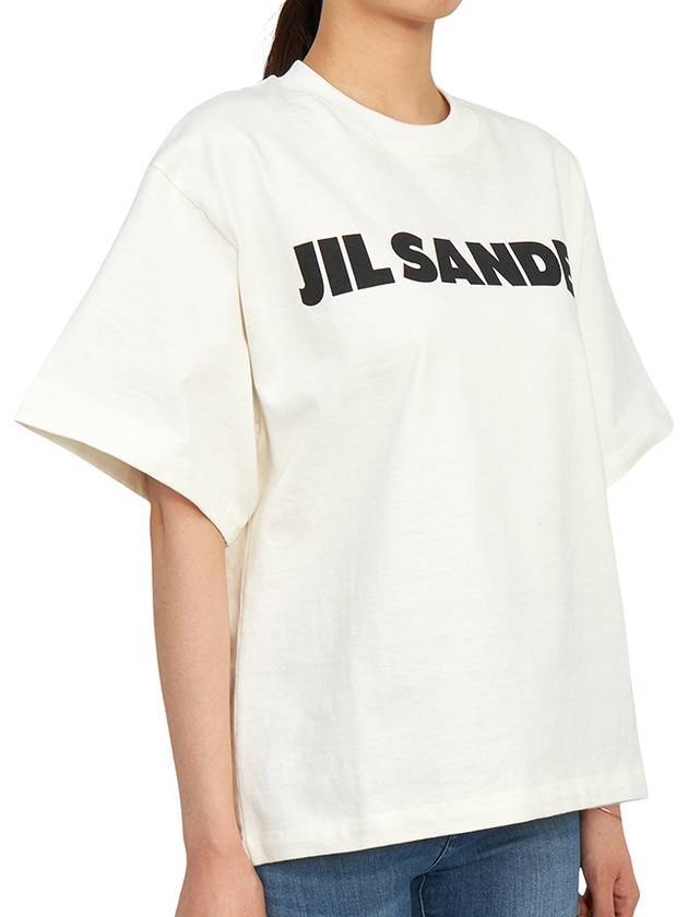 Logo T-Shirt Porcelain - JIL SANDER - BALAAN 4