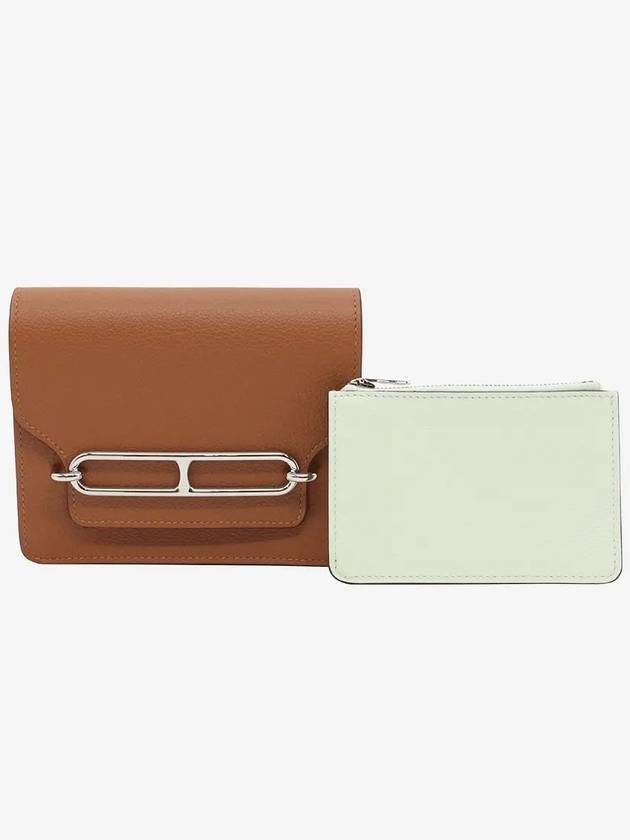 Lulis slim wallet belt bag silver gold H082212CKAQ - HERMES - BALAAN 1