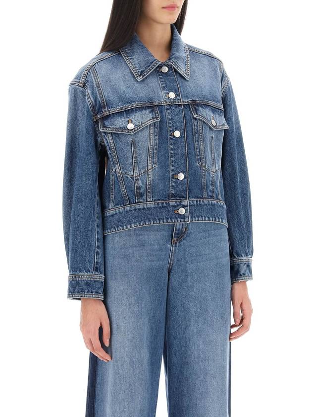 24 ss Denim Cocoon Jacket 775898 QMABJ 4109 B0230972150 - ALEXANDER MCQUEEN - BALAAN 3