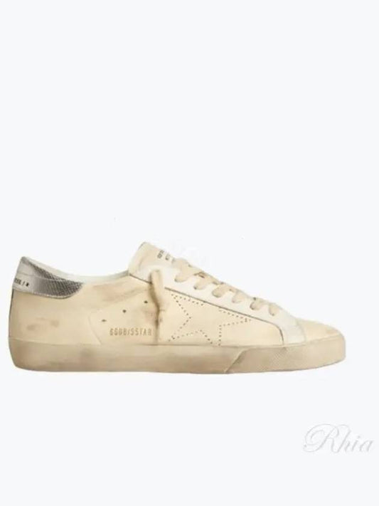 Superstar Leather Low Top Sneakers Silver Beige - GOLDEN GOOSE - BALAAN 2