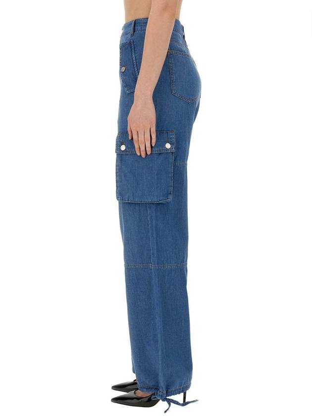 Pants 03043740 1295 Denim - MOSCHINO - BALAAN 5