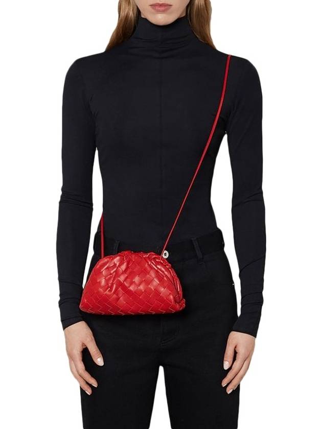 Intrecciato Mini Pouch Bag Red - BOTTEGA VENETA - BALAAN 4