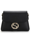 GG Interlocking Chain Mini Shoulder Bag Black - GUCCI - BALAAN 3