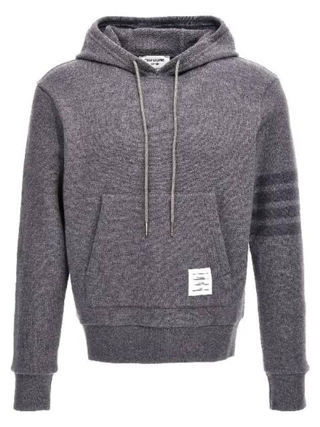 4 Bar Stripe Hoodie Grey - THOM BROWNE - BALAAN 1