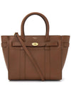 Small Classic Grain Zipped Bayswater Tote Bag Oak - MULBERRY - BALAAN 2