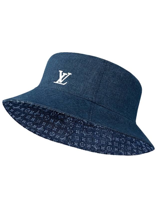 Hat Everyday Reversible Double sided Bucket Denim Blue - LOUIS VUITTON - BALAAN 1