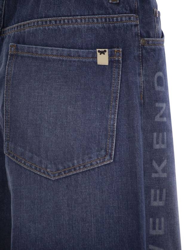 LISOTTE - Wide denim jeans with logo - WEEKEND MAX MARA - BALAAN 4