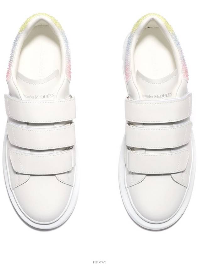 Velcro Leather Low Top Sneakers White - ALEXANDER MCQUEEN - BALAAN 5