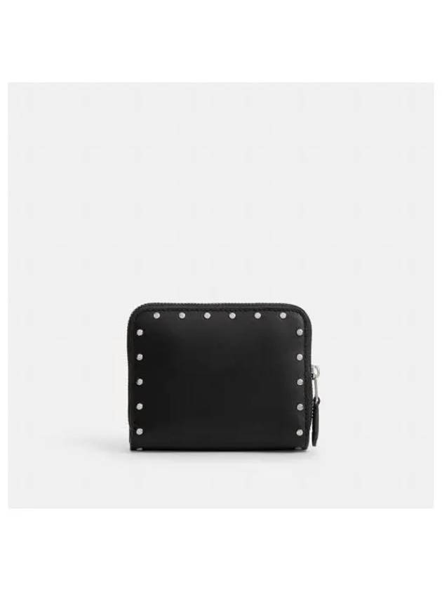 Rivets Half Wallet Black - COACH - BALAAN 1