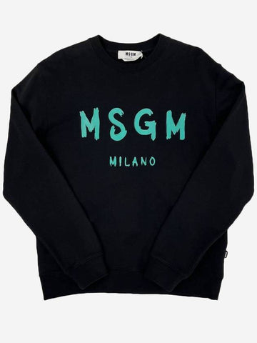 MSGM Brushed Logo Sweatshirt 3040MM104 217099 99A - MSGM - BALAAN 1