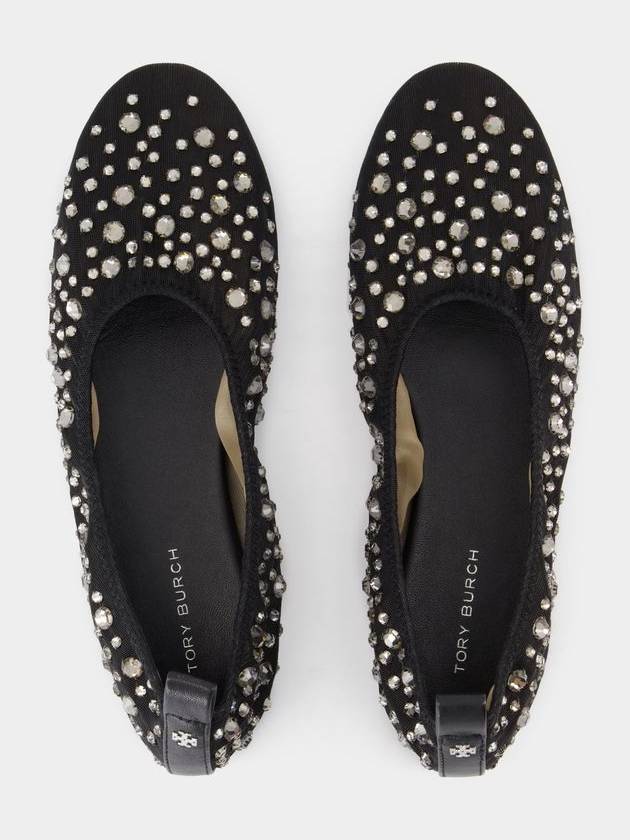 Crystal Ballerinas - Tory Burch - Nylon - Black - TORY BURCH - BALAAN 4