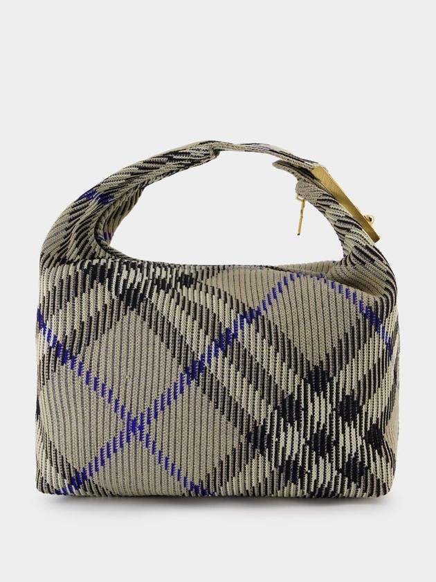 Peg Duffel Check Medium Tote Bag Lichen - BURBERRY - BALAAN 4