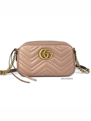 GC Marmont Matelasse Cross Bag Small Beige GC42BG015 - GUCCI - BALAAN 1