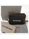 Everyday Logo Mini Bicycle Wallet Black - BALENCIAGA - BALAAN.