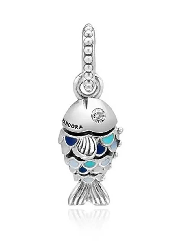 Scaled Fish Dangle Bracelet Charm Silver - PANDORA - BALAAN 4