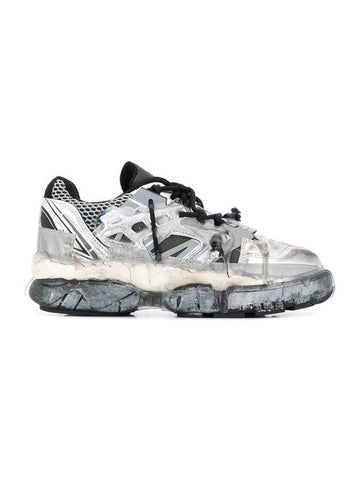 Fusion Low Top Sneakers Silver Black - MAISON MARGIELA - BALAAN 1