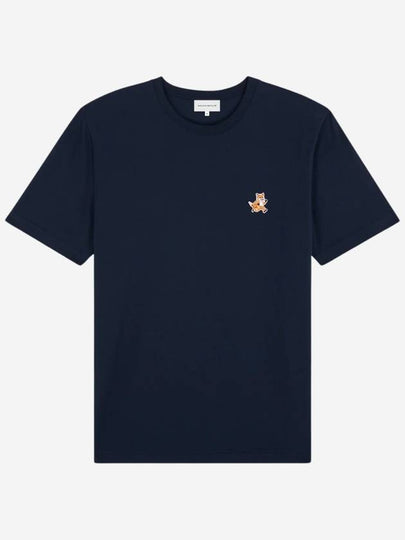 Speedy Fox Patch Comfort Short Sleeve T-Shirt Ink Blue - MAISON KITSUNE - BALAAN 2