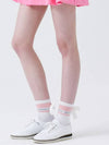 Blossom Logo Ribbon Socks PINK - MONBIRDIE GOLF - BALAAN 5