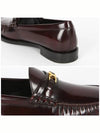 Luco Triomphe Polished Bull Loafers Burgundy - CELINE - BALAAN 7