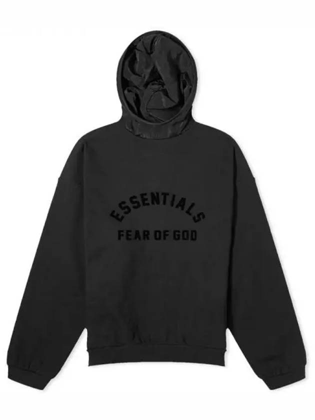 Spring Fleece Nylon Hood Black - FEAR OF GOD ESSENTIALS - BALAAN 1