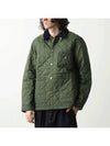 Kenning Quilting  Logo Patch Jacket Green - BARBOUR - BALAAN 3