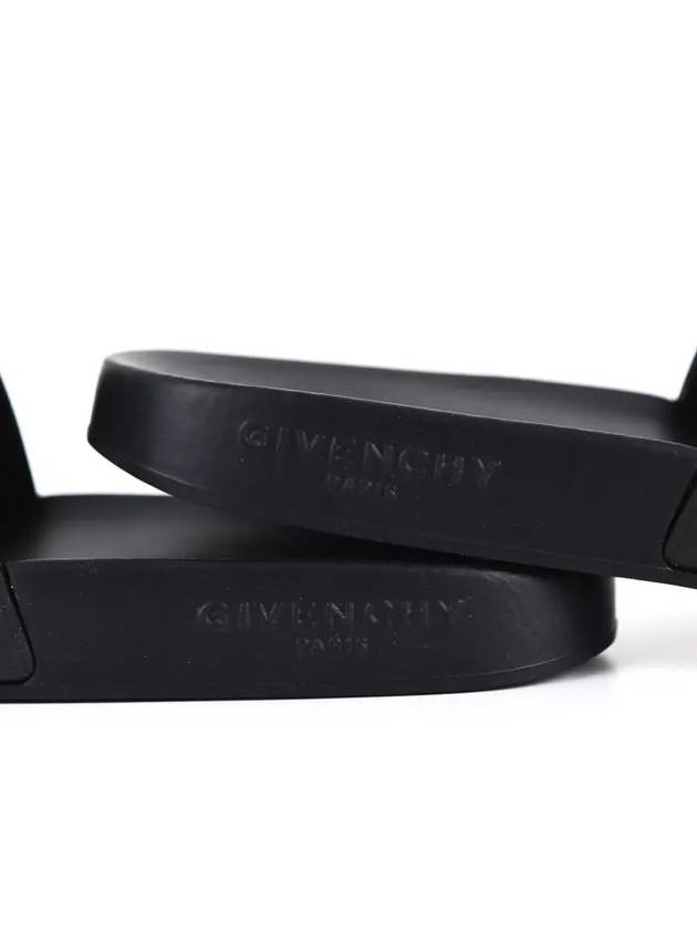 Women's Embossed Logo Slippers Black - GIVENCHY - BALAAN 8