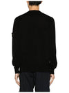 Crewneck Soft Cotton Knit Top Black - STONE ISLAND - BALAAN 4