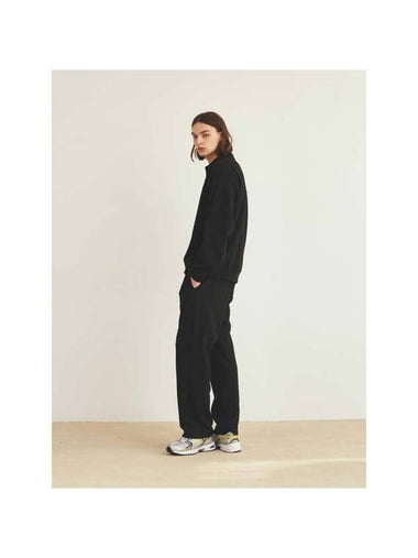 Relaxed Sweat Straight Pants Black - THE GREEN LAB - BALAAN 1