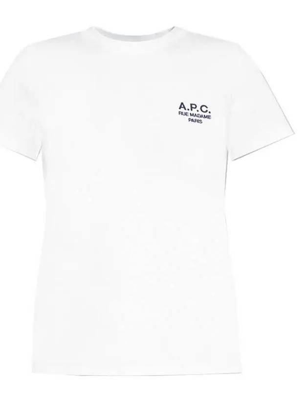 Denise Embroidered Short Sleeve T-shirt White - A.P.C. - BALAAN 2