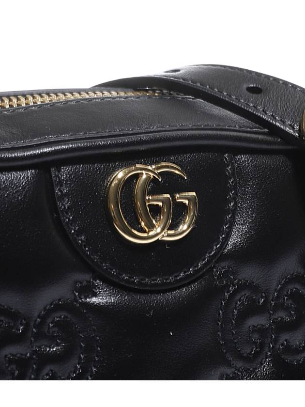 GG Matelasse Leather Cross Bag Black - GUCCI - BALAAN 4