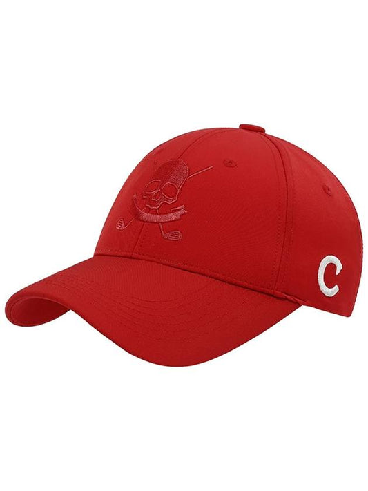 C23MHT005W Skull Ball Cap Red - CHUCUCHU - BALAAN 1