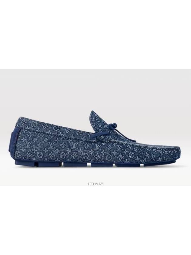 LV Driver Monogram Loafer Blue - LOUIS VUITTON - BALAAN 4