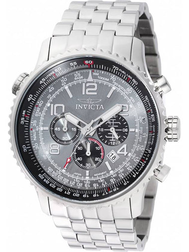 Invicta Aviator GMT Chronograph Grey Dial Men's Watch 48225 - INVICTA - BALAAN 1