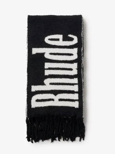 Oversized Fuzzy Logo Muffler Black White RHFW22GA040161190119 - RHUDE - BALAAN 1