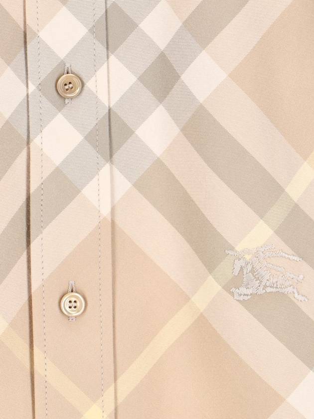 Vintage Check Cotton Long Sleeve Shirt Beige - BURBERRY - BALAAN 4