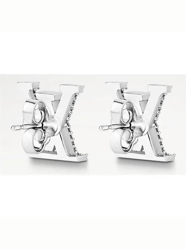 LV Iconic Earrings Silver - LOUIS VUITTON - BALAAN 3