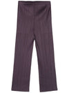 MC November Pleated Straight Pants Purple - ISSEY MIYAKE - BALAAN 2