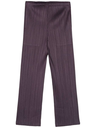 MC November Pleated Straight Pants Purple - ISSEY MIYAKE - BALAAN 2