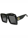 Eyewear Logo D Frame Square Sunglasses Black - GUCCI - BALAAN.